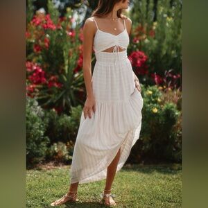L*Space White Maxi Dress